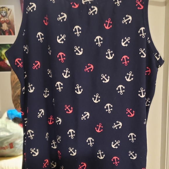 COPY - Anchor Print Tank Top - Picture 2 of 2